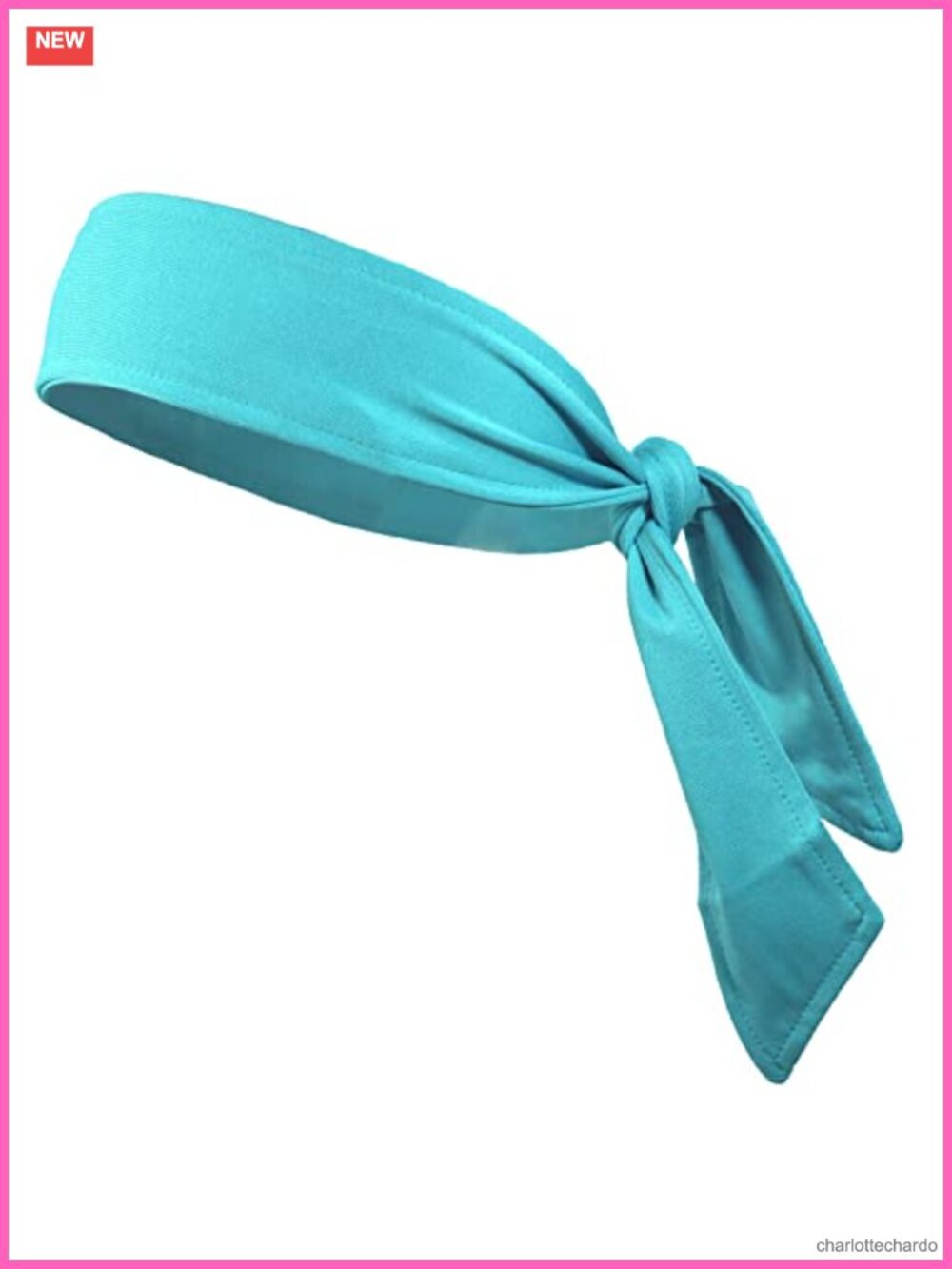 Tie On Headband Elastic Sports Sweatband Non-Slip Moisture Wicking Yoga